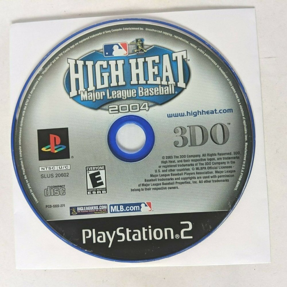 High Heat Major League Baseball 2004 Sony PlayStation 2